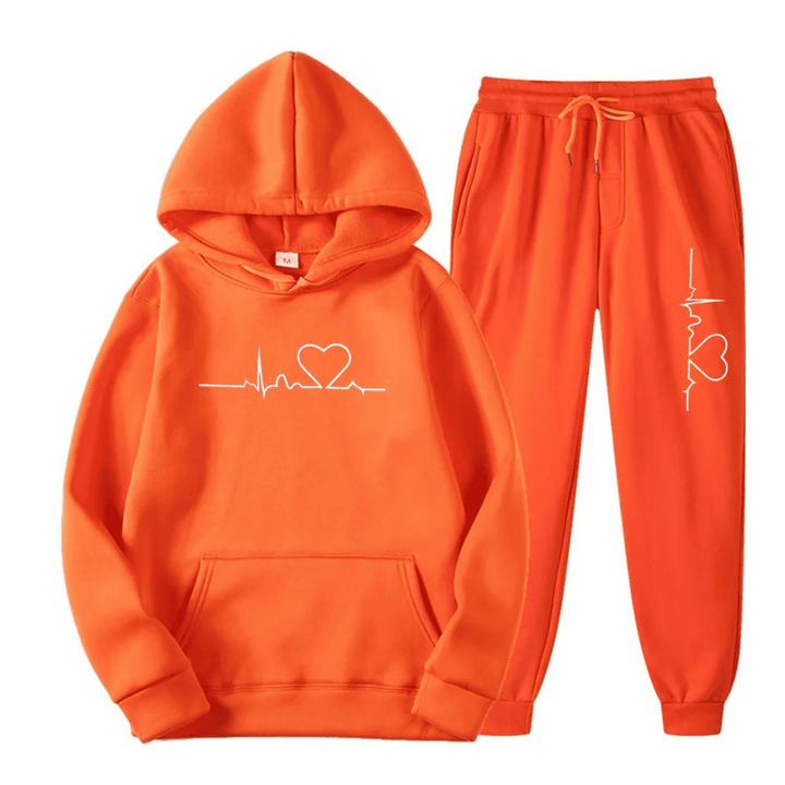 Ganzjahres Damen Jogginganzug, bequem und stilvoll, perfekt für Komfort und Sport.