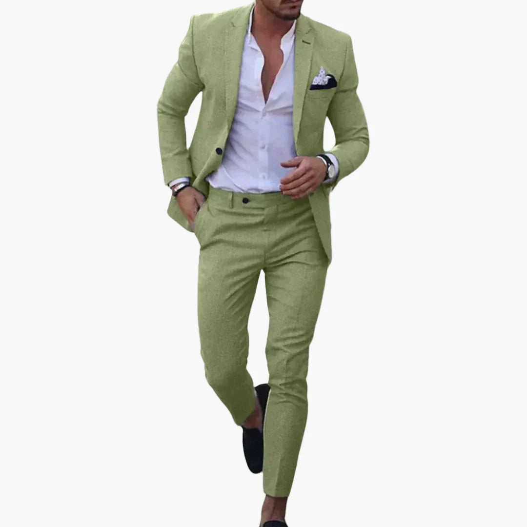 Hochzeitsanzug Herren Slim Fit: Schicker Zweiteiler für besondere Anlässe im Sommer.