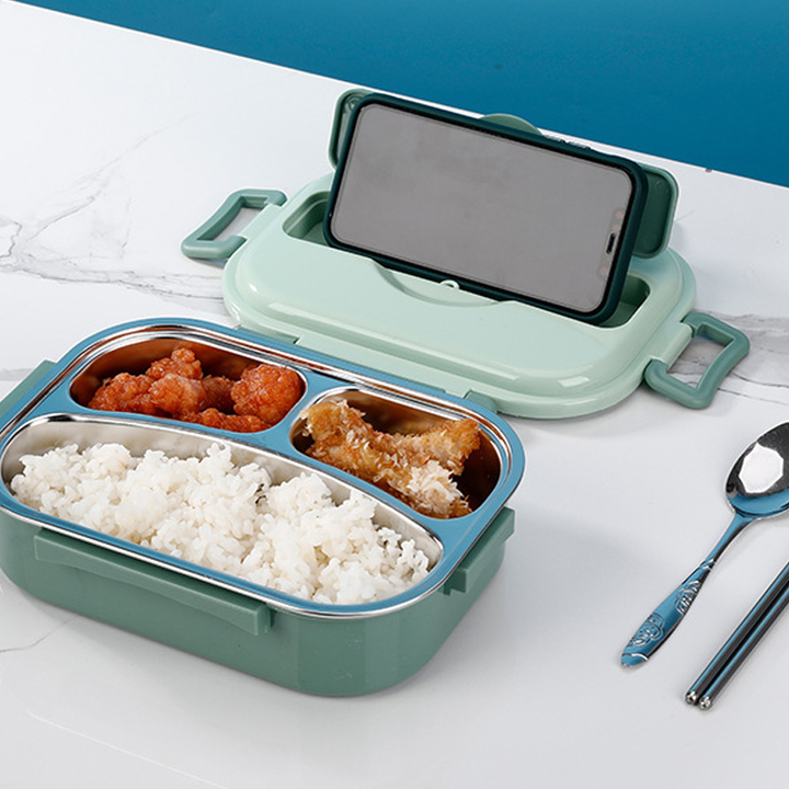 Frische Mahlzeiten garantiert: Isolierte Edelstahl-Lunchbox SteelLunch für Büro, Schule & Reisen.