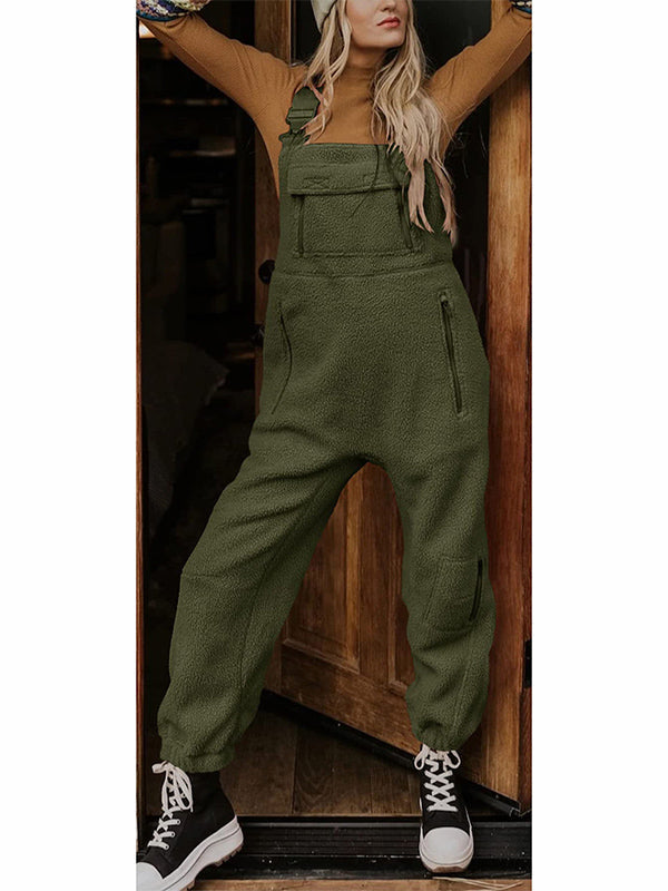 Damen Fleece Thermo Overall, warm und bequem für den Winter.