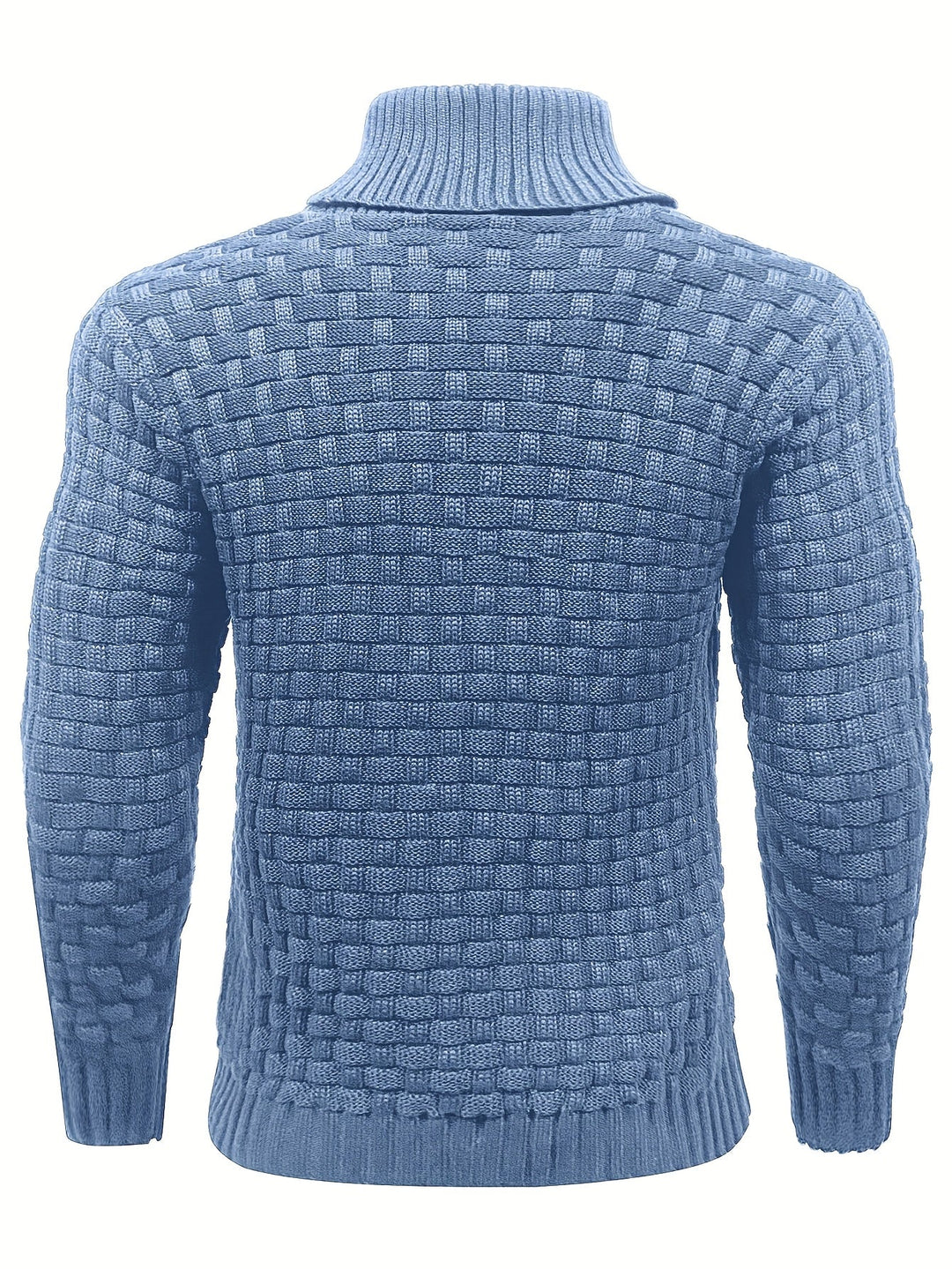 Klassischer Herren Pullover mit Waffelstruktur. Schalkragen, Langarm, ideal für kühle Tage.