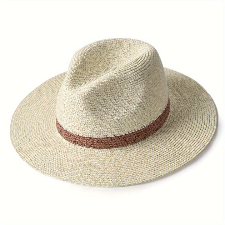 Stylisher Strandhut mit breiter Krempe für Damen & Herren, ideal für den Sommerurlaub.