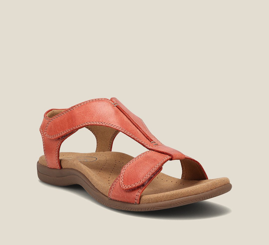 Bequeme Damen Orthopädische Sandalen mit Fußgewölbe-Unterstützung, verstellbaren Riemen für Komfort.
