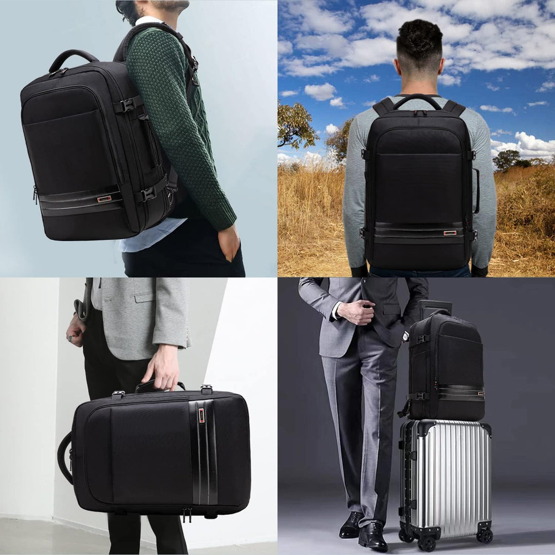 Vielseitiger blauer Laptoprucksack, wasserdicht, ideal für Business & Freizeit, mit viel Stauraum.