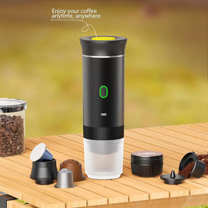 Hochwertiges Küchenzubehör: Raverno 3-in-1 Espresso-Kaffeemaker mit Akku für jede Situation.