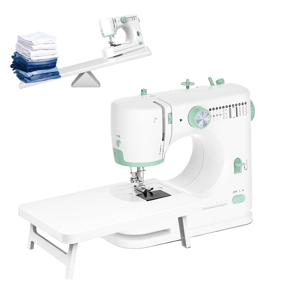 StitchPro Nähmaschine mit großem Erweiterungstisch für größere Stoffe, 12 Stichmuster, elektrisch, Haushalt.