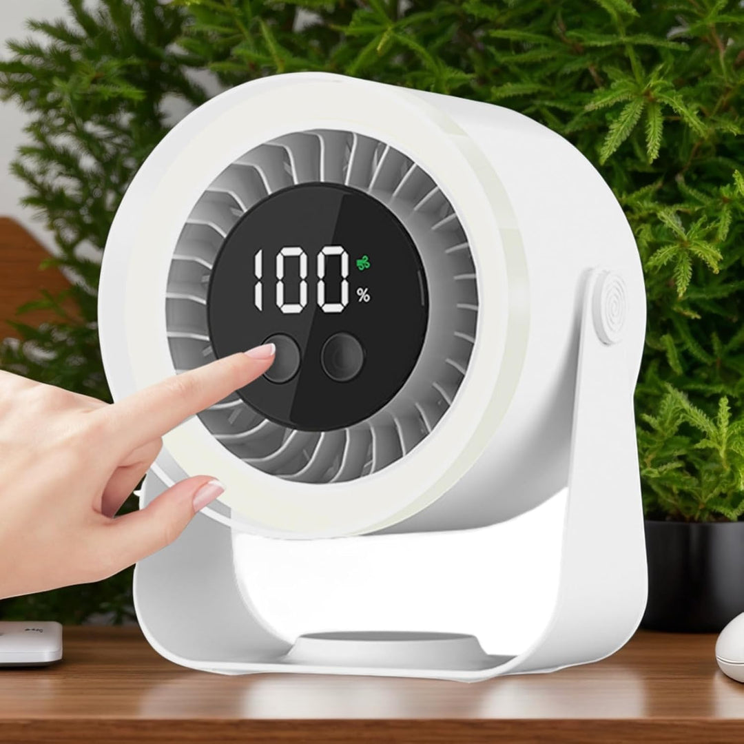 Design-Ventilator Auralis: Leise Kühlung mit moderner Ästhetik. USB- & Akku-Betrieb.