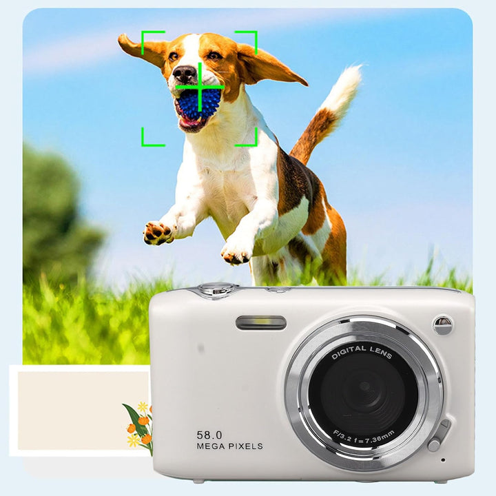 Fotografie lernen: Perfekte 4K Digitalkamera für Anfänger, 58MP, 16x Zoom.