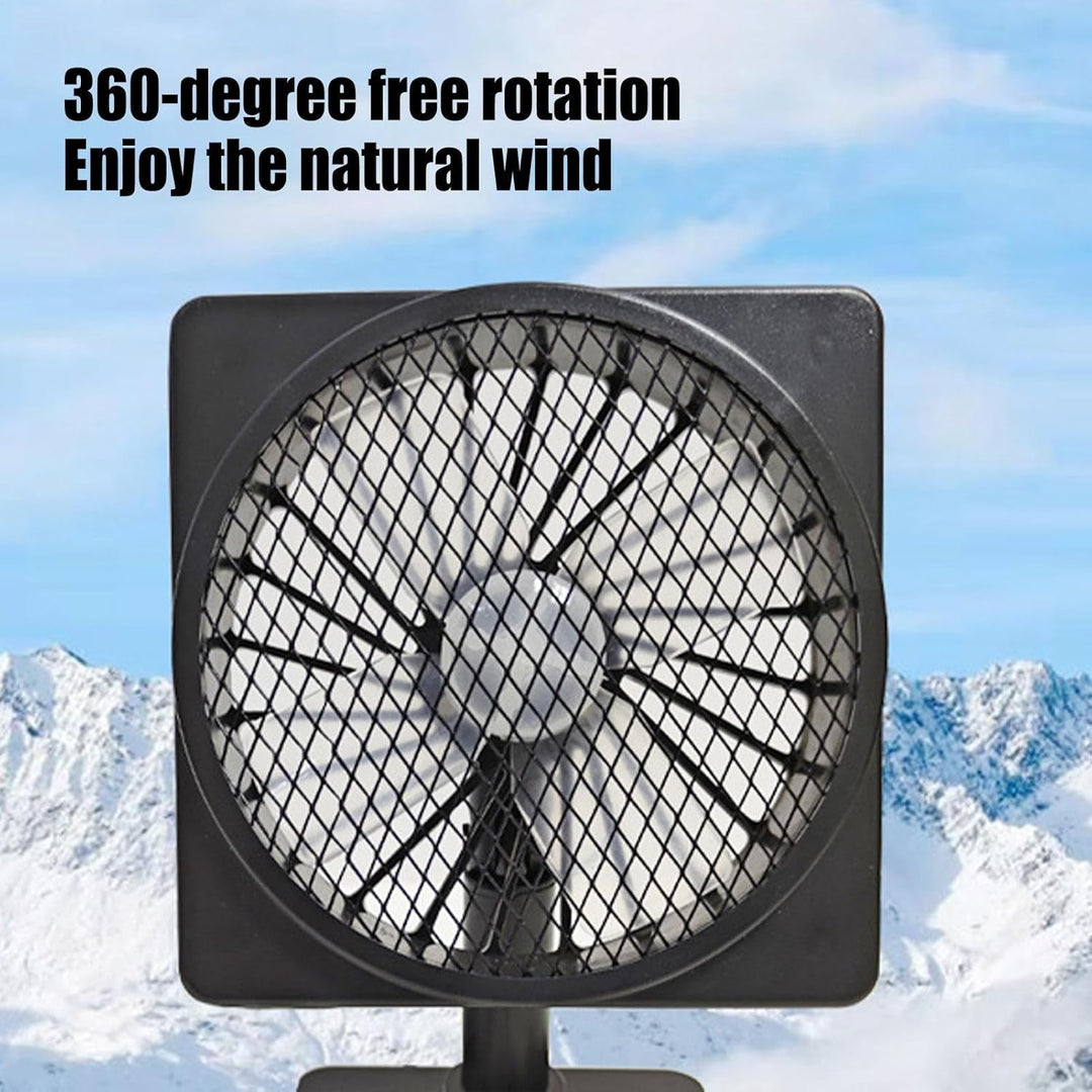 Zwei Auto Kühlventilatoren 12V USB für doppelte Kühlleistung und 360° Luftzirkulation.