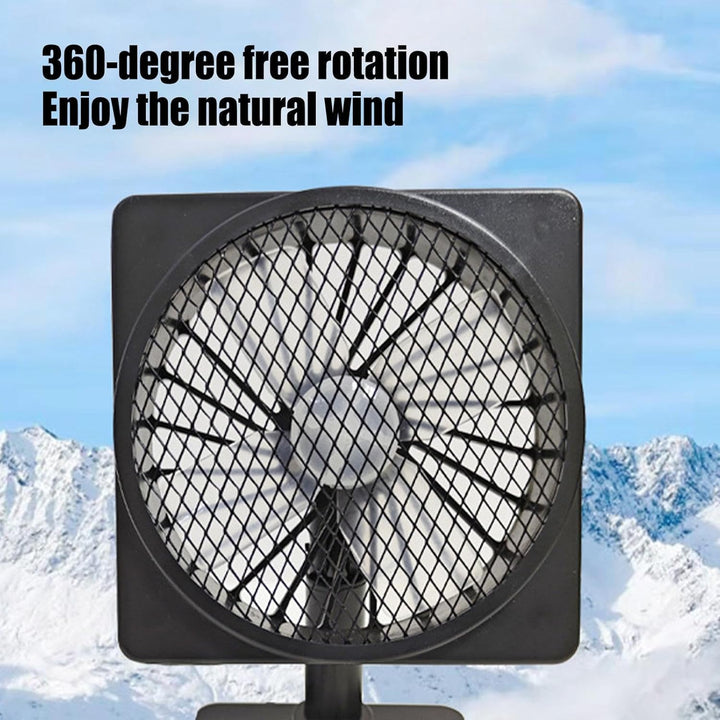 Zwei Auto Kühlventilatoren 12V USB für doppelte Kühlleistung und 360° Luftzirkulation.