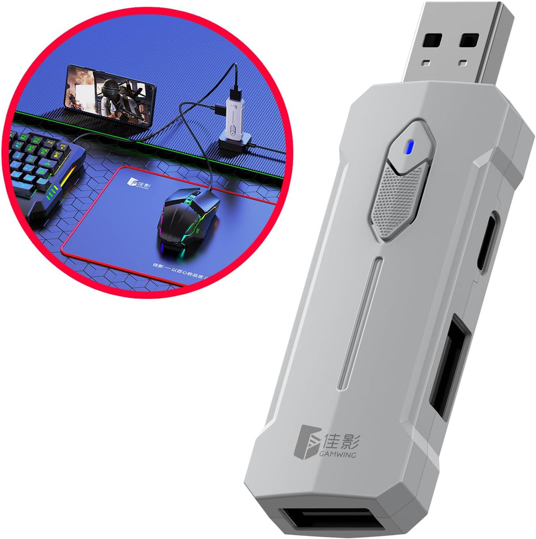 Ergonomisches Controller-Adapter-Set für Gaming-Tastatur & Maus; Plug-and-Play für PC- & Mobilgaming. Zyvorn Zubehör.