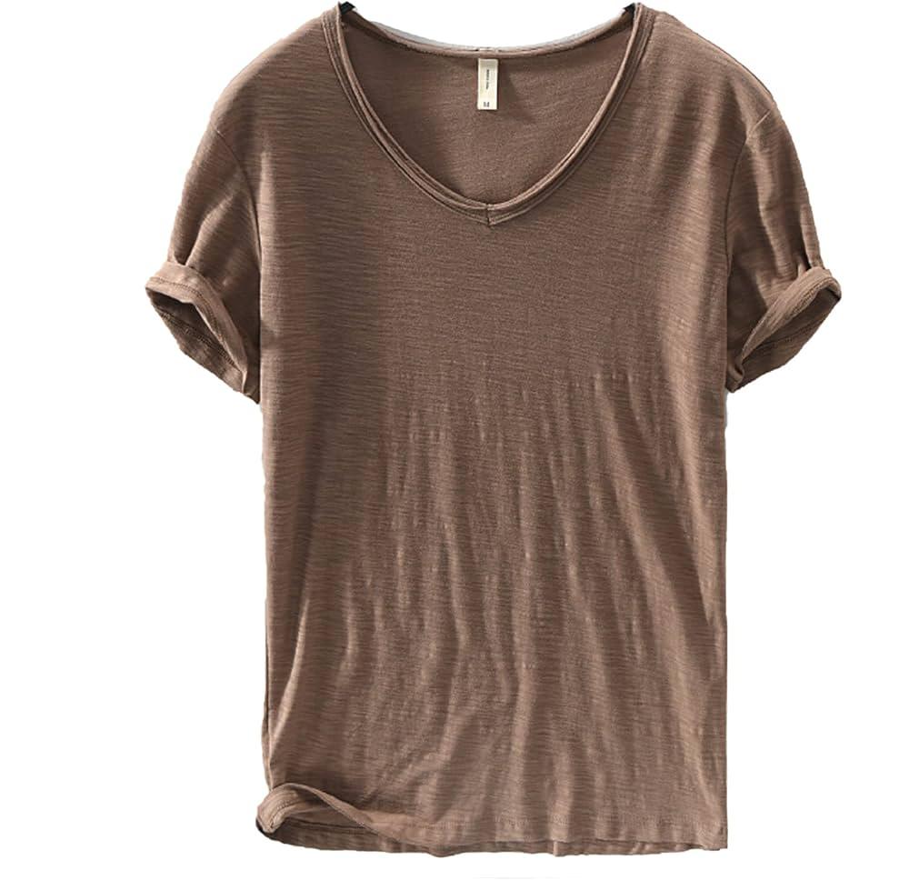Stilvolles Herren Leinen V-Shirt Luca, komfortabel & atmungsaktiv für den Sommer.