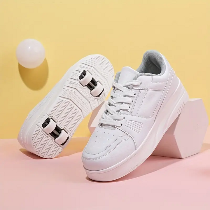 Die robusten Kinder Rollschuhe mit abnehmbaren Rädern bieten Komfort & Sicherheit für stundenlangen Spaß draußen.