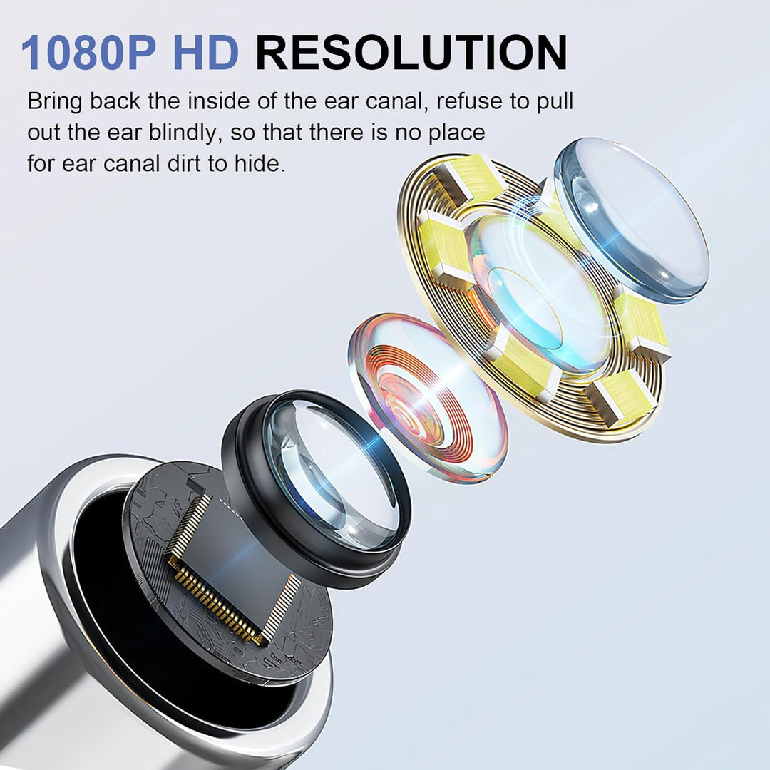 Professionelles Ohrreinigungstool mit 4,3-Zoll HD-Bildschirm für klare Sicht bei der Ohrenpflege.