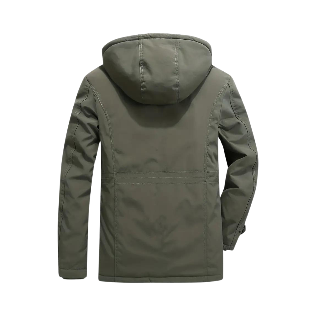 Warme Herren Winterjacke Kaspar, gefüttert für optimalen Kälteschutz. Perfekte Outdoorjacke für nasse & kalte Tage.