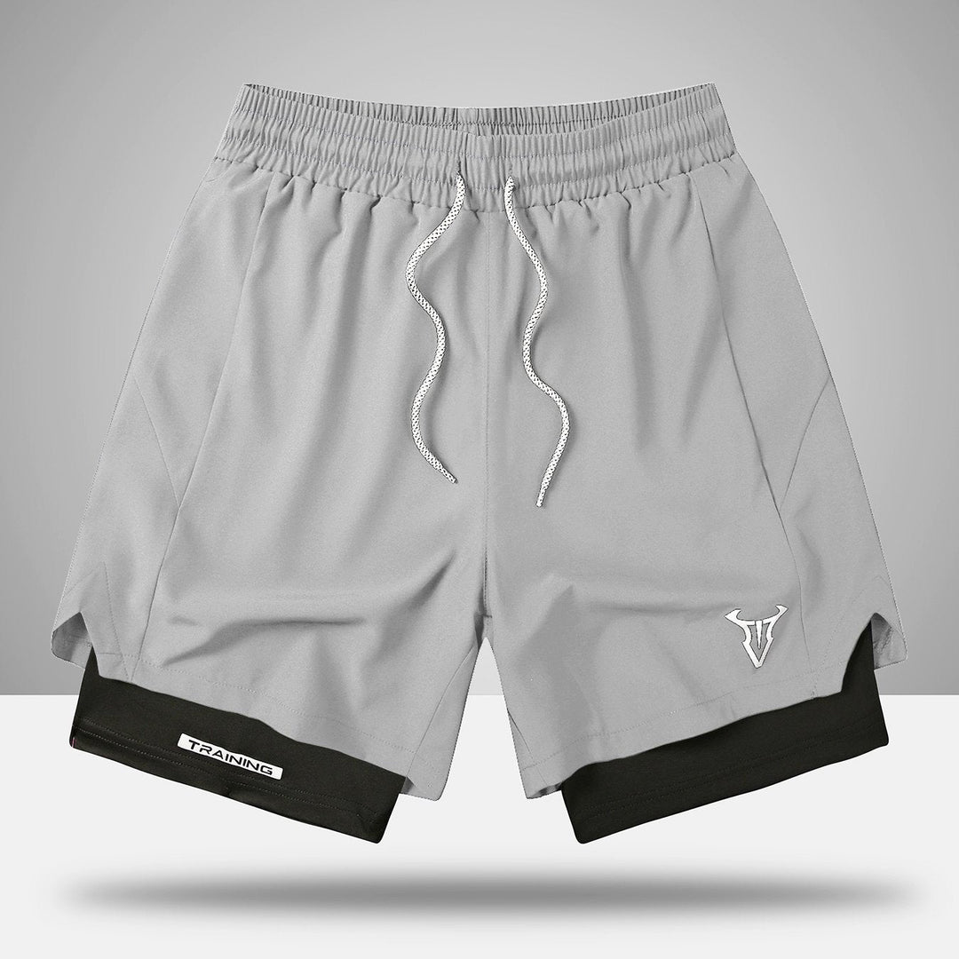 Herren Sportshorts Seitenansicht. Optimale Passform für Fitness, Laufen und Bewegungsfreiheit beim Sport.