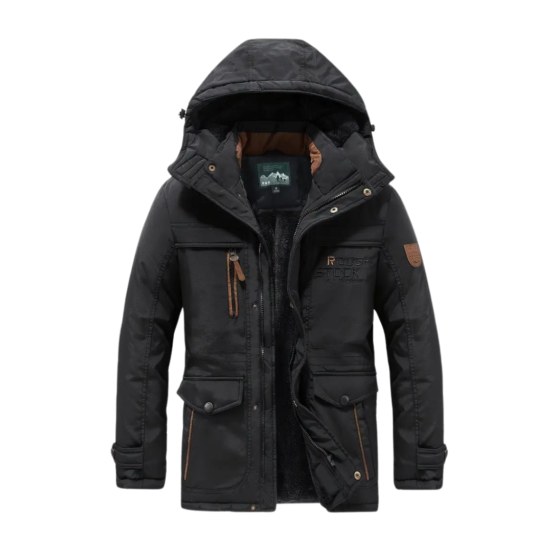Herren Outdoorjacke Kaspar, gefüttert, wasserdicht & winddicht für Winter. Idealer Kälteschutz bei Outdoor-Aktivitäten.