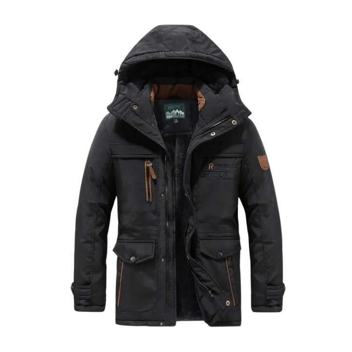 Herren Outdoorjacke Kaspar, gefüttert, wasserdicht & winddicht für Winter. Idealer Kälteschutz bei Outdoor-Aktivitäten.
