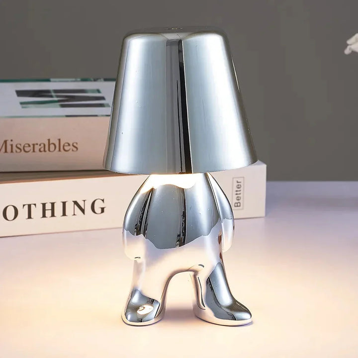 Design LED-Tischlampe, Akku, dimmbar, perfekt für stimmungsvolles Licht im Wohnbereich.