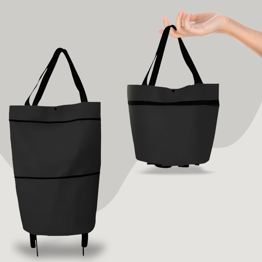 CarryFlex Einkaufstrolleys und Taschen in Grün, Blau, Rot. Praktische 2-in-1 Einkaufstasche, wiederverwendbar.