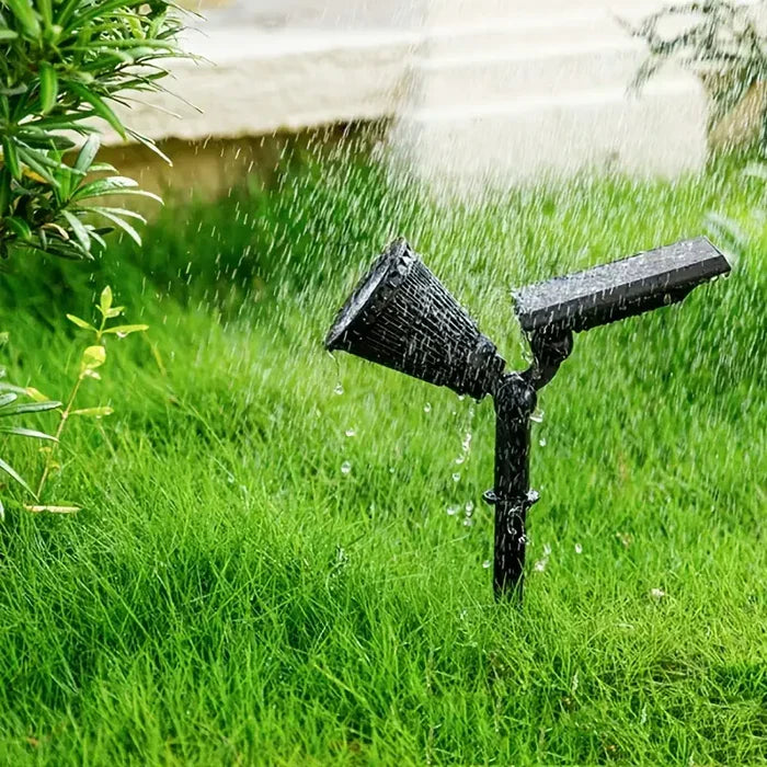 Robuster Solar-Spotlight für Garten- und Wegeleuchten. Wetterfeste Außenleuchte mit heller LED.