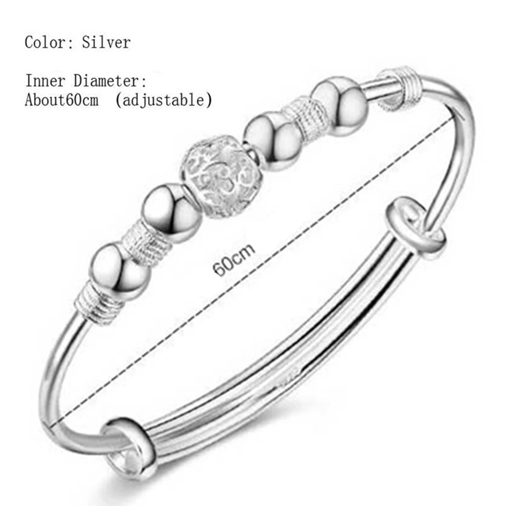 Edles Damenarmband aus 925 Silber mit Glücksperlen, ideale Geschenkidee. Eleganter, hautfreundlicher Damenschmuck.