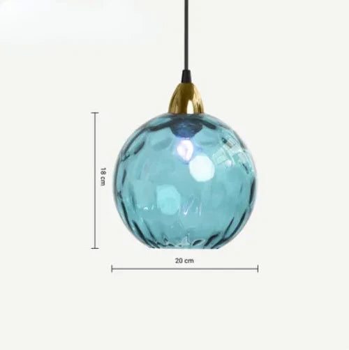 Moderne Hängeleuchte mit Glaskugel-Design. Stilvolle Pendellampe für Schlafzimmer, Wohnzimmer, Esszimmer.