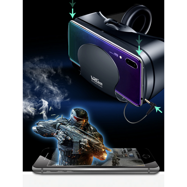 Komplettset: Intelligente VR-Brille, Headset & Bluetooth Controller. Dein Tor zur Virtual Reality für iPhone & Android.