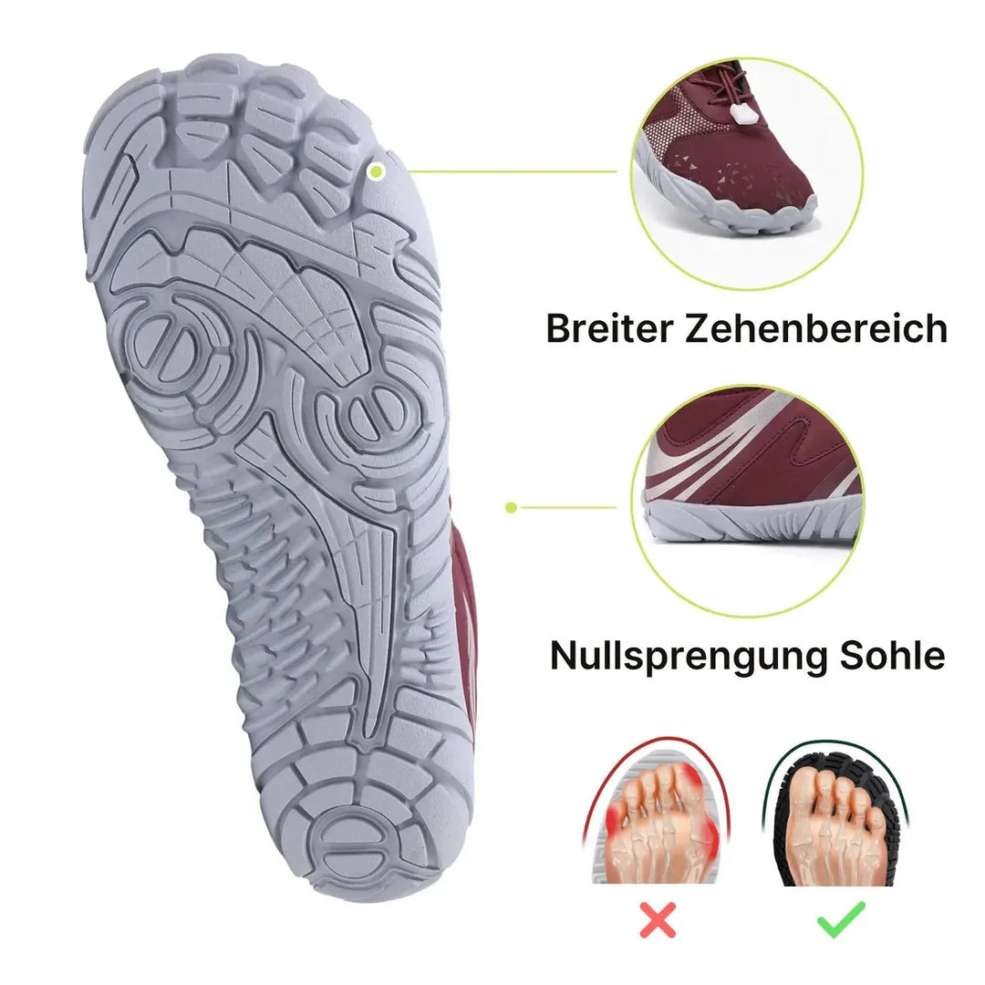 Detailansicht der flexiblen Sohle