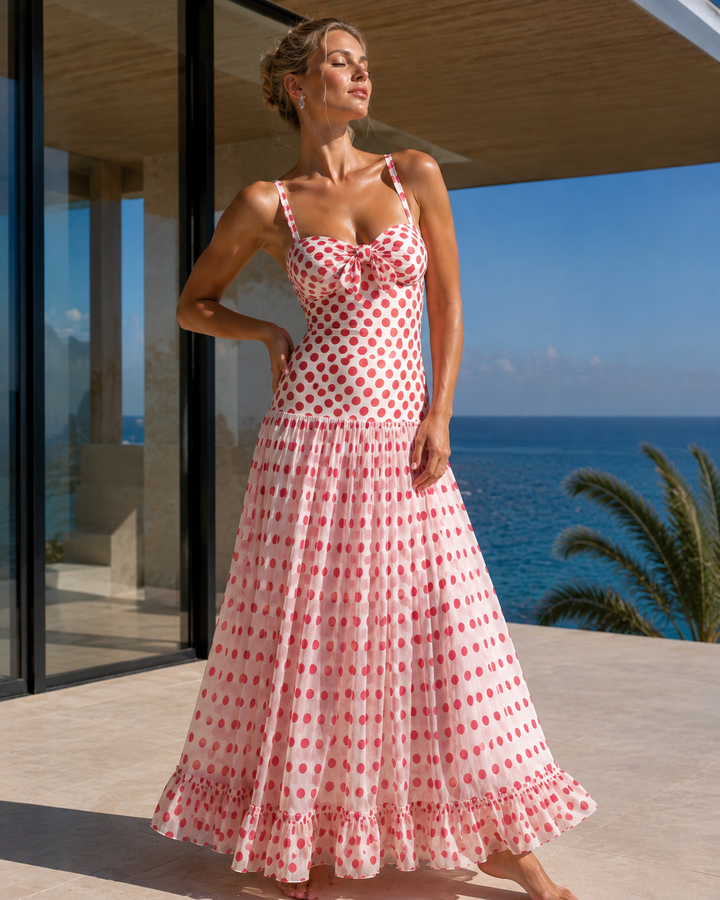 Damen Einteiler Bikini mit süßem Herz-Print & passendem Cover-Up für einen stylischen Sommerlook.