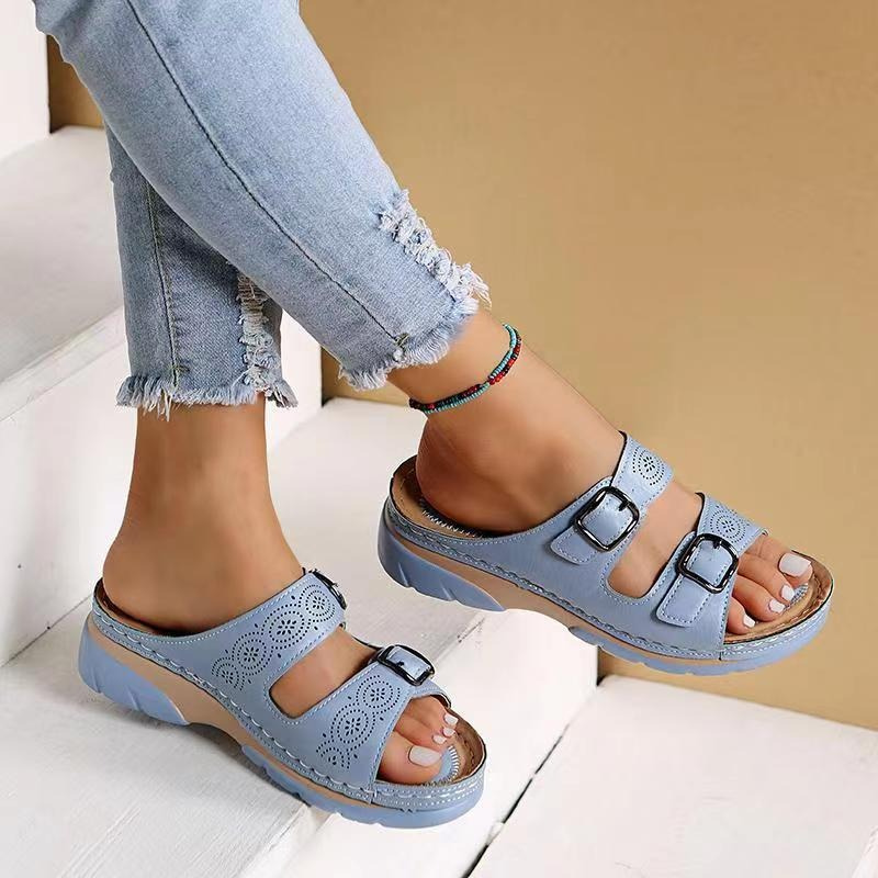 Komfortable orthopädische Sandalen für Damen, weite Passform & rutschfeste Sohle, ideal für den Sommer.
