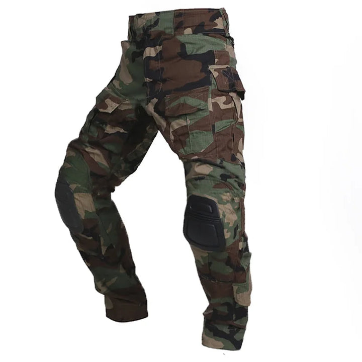 Grüne Taktische Herren Cargohose, strapazierfähig & bequem, optimal für den Einsatz.