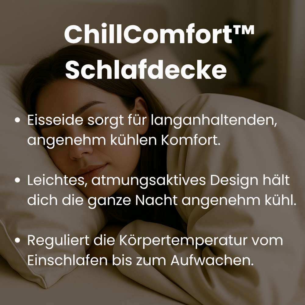 Eisseide Kühlungsdecke unisex, Anti-Schwitzen Bettdecke für erfrischende Nächte & tiefen Schlaf.