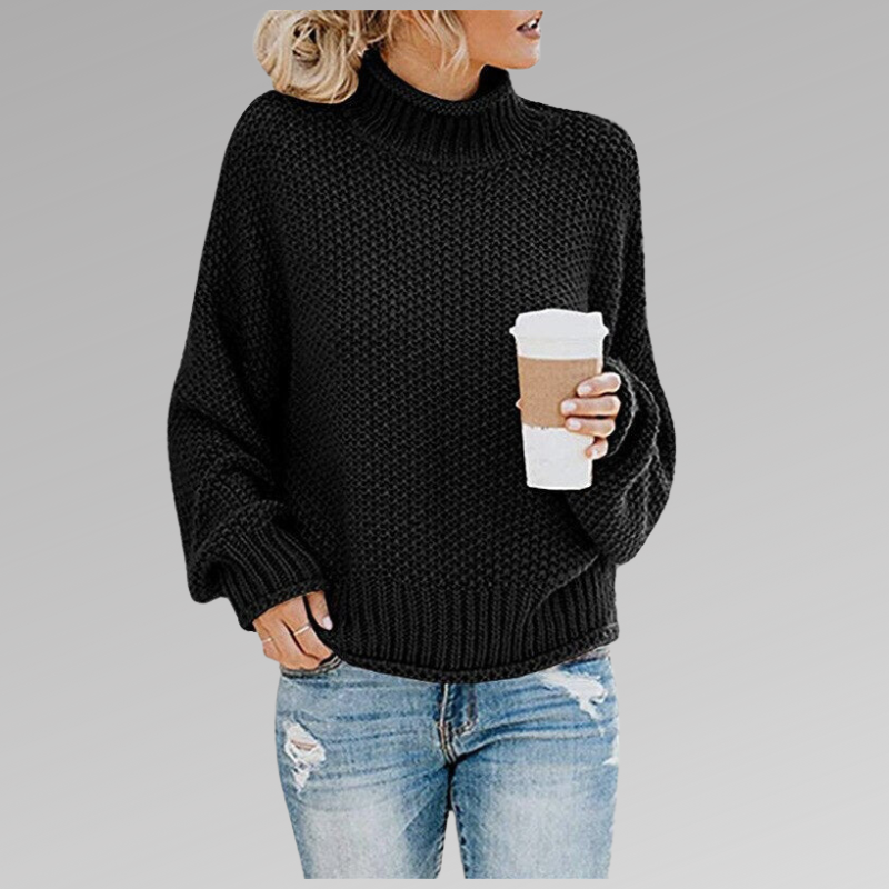 Warmer Strickpullover für Damen. Lässiger Oversize Winterpullover, ideal für gemütliche Freizeitmomente.