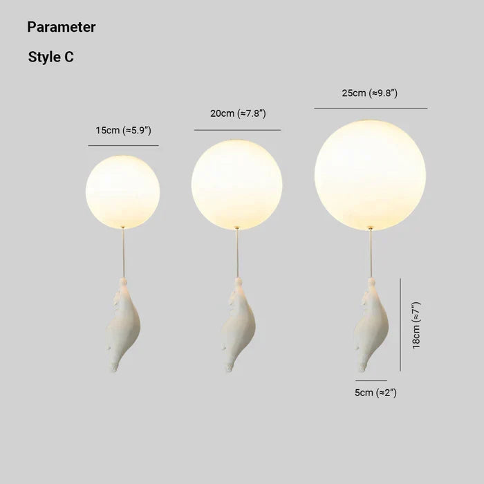 CloudBear Kinderlampe: Bär & Ballon Deckenbeleuchtung. Ideal für stimmungsvolle LED-Akzente.