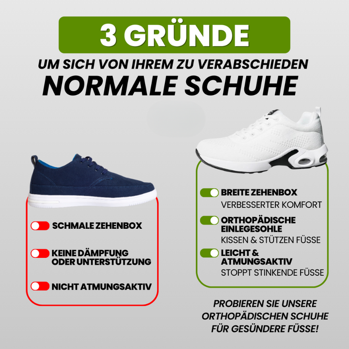 Eleganter Komfortschuh für Damen: Unterstützung bei Rücken- & Gelenkschmerzen.
