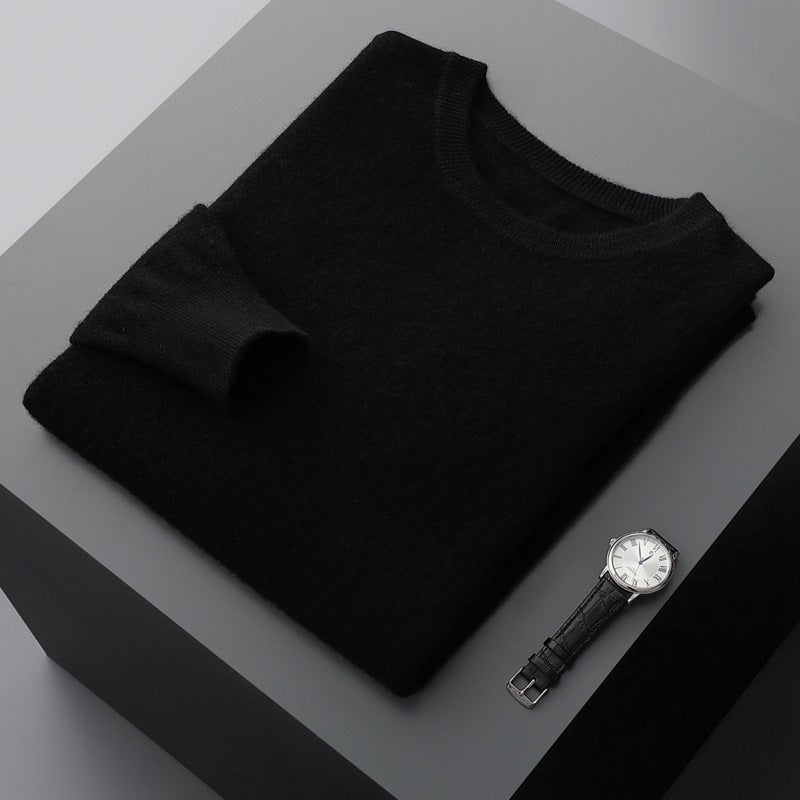 Vielseitiger Herren Langarm-Pullover für den Winter, locker geschnitten, ideal für diverse Outfits.