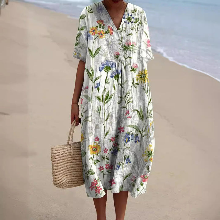 Leichtes Talia Damen Sommerkleid, atmungsaktiv und mit lockerer Passform, ideal für den Sommer.