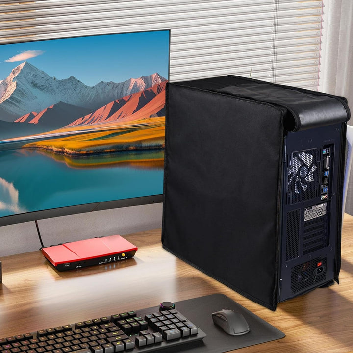 Cylor Wasserdichter PC Staubschutz mit Reißverschlüssen. Zuverlässiger Schutz für Ihre Computer CPU.
