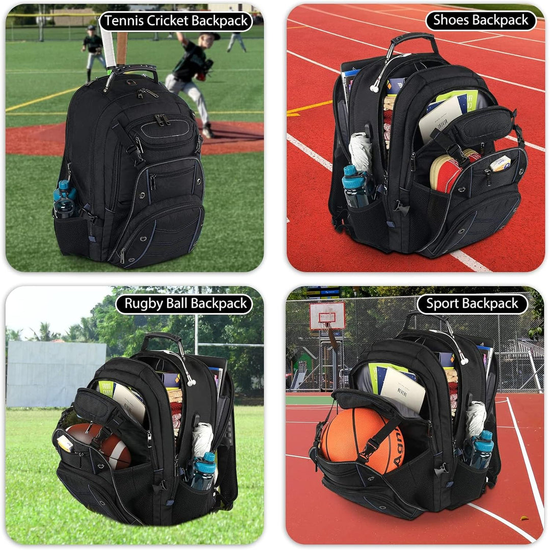 Business-Laptoprucksack 55L mit USB-Ladefunktion & RFID-Schutz. Sicherer Diebstahlschutz für deine Wertsachen unterwegs.