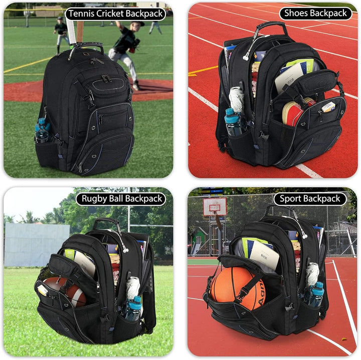 Business-Laptoprucksack 55L mit USB-Ladefunktion & RFID-Schutz. Sicherer Diebstahlschutz für deine Wertsachen unterwegs.