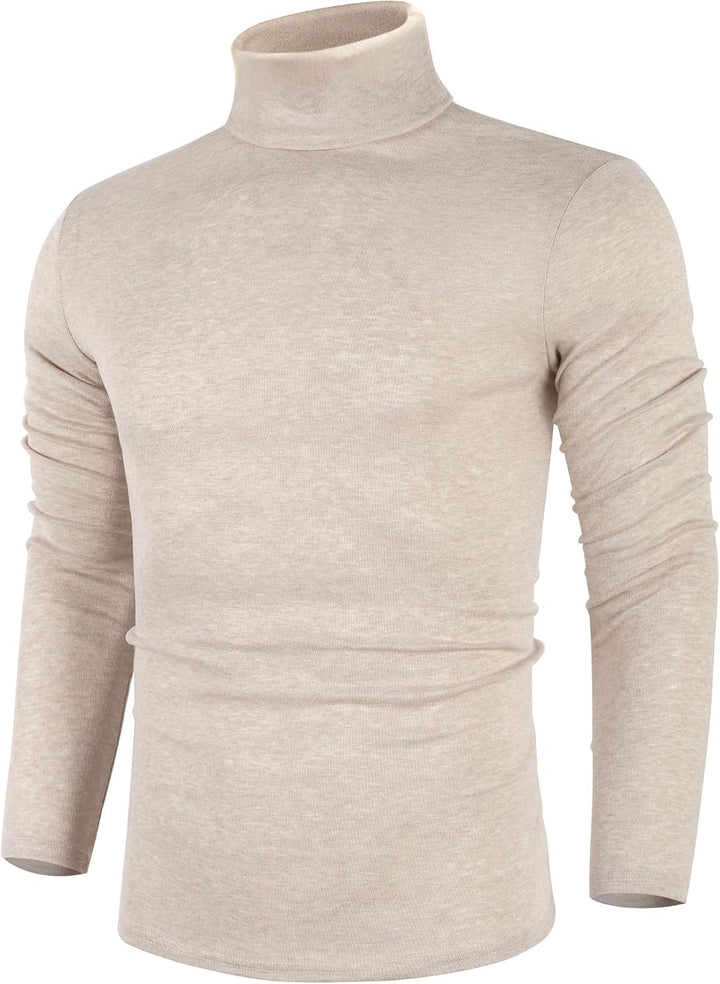 Eleganter Herren-Rollkragenpullover in Dunkelblau, perfekt für Business & Freizeit im Winter.
