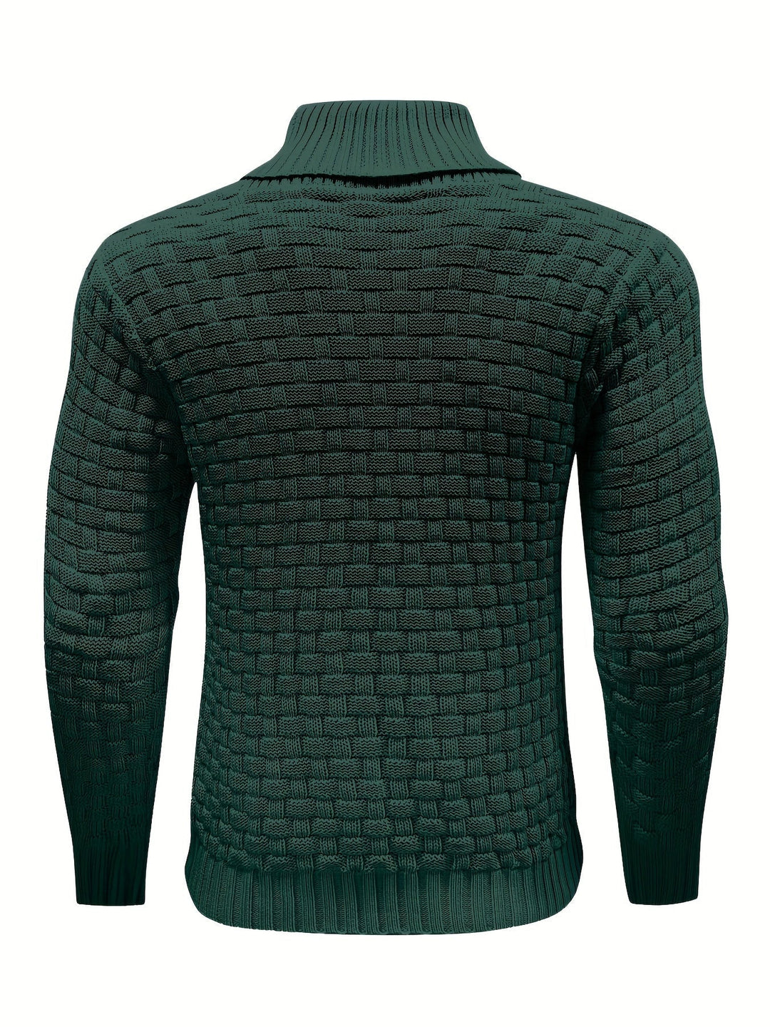 Modischer Herren Strickpullover mit Waffelstruktur. Schalkragen, bequem & vielseitig.
