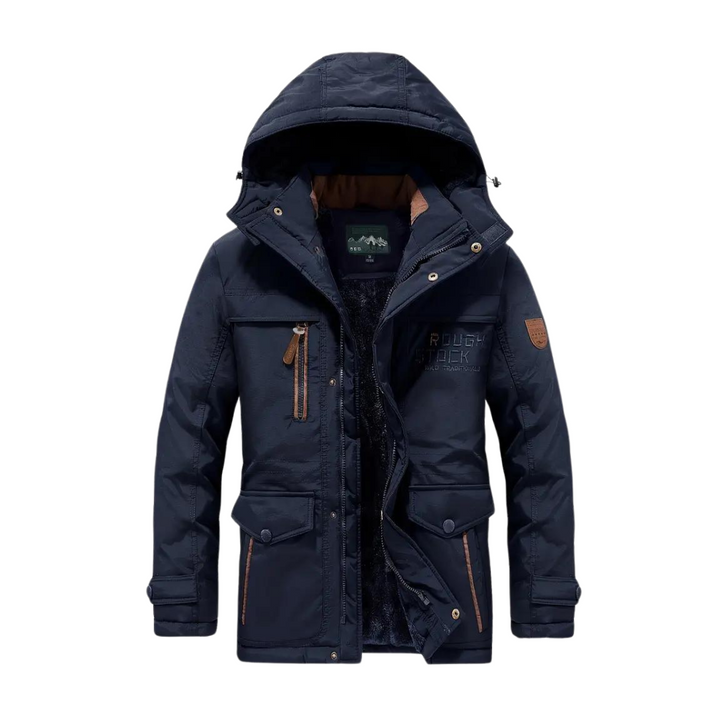 Robuste Herren Winterjacke Kaspar mit Kapuze, gefüttert. Wasserdicht & winddicht, ideal für Outdoor-Sport & Wanderungen.