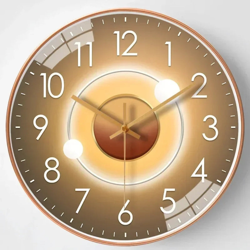 Geräuschlose, minimalistische digitale Wanduhr, perfekt für Schlafzimmer & ruhige Arbeitsumgebungen.