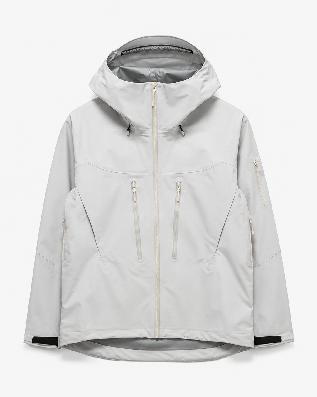 Vielseitige Herren Hardshell-Jacke mit Kapuze, wasserdicht & winddicht für alle Outdoor-Aktivitäten.