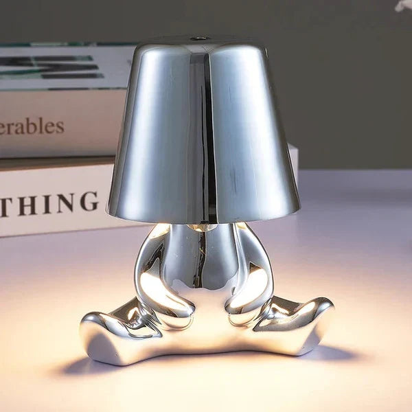 LED-Tischleuchte, dimmbar, akkubetrieben, schafft warmes, einladendes Ambiente Licht.