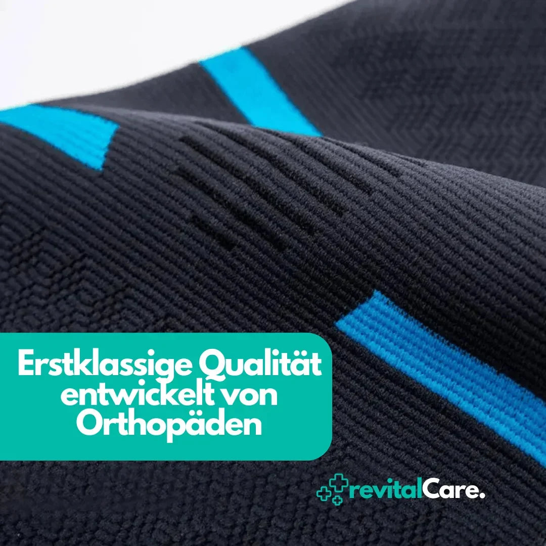 Komfortable Kniebandage FlexiKnee Pro reduziert Knieschmerzen und verbessert die Mobilität.