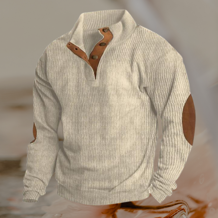 Bequemer Langarm-Pullover für Herren, lässiges Sweatshirt in moderner Passform für entspannte Tage.