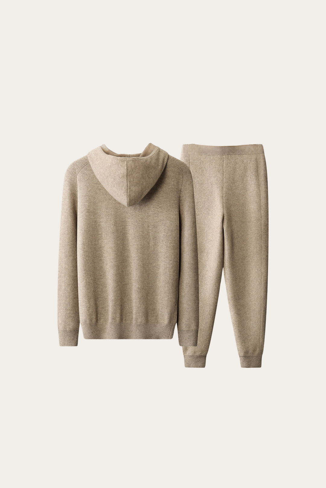 Damen Athleisure Kaschmir Merinowolle Set, ideal als bequemes Lounge-Set oder für Reisen und entspannte Tage.